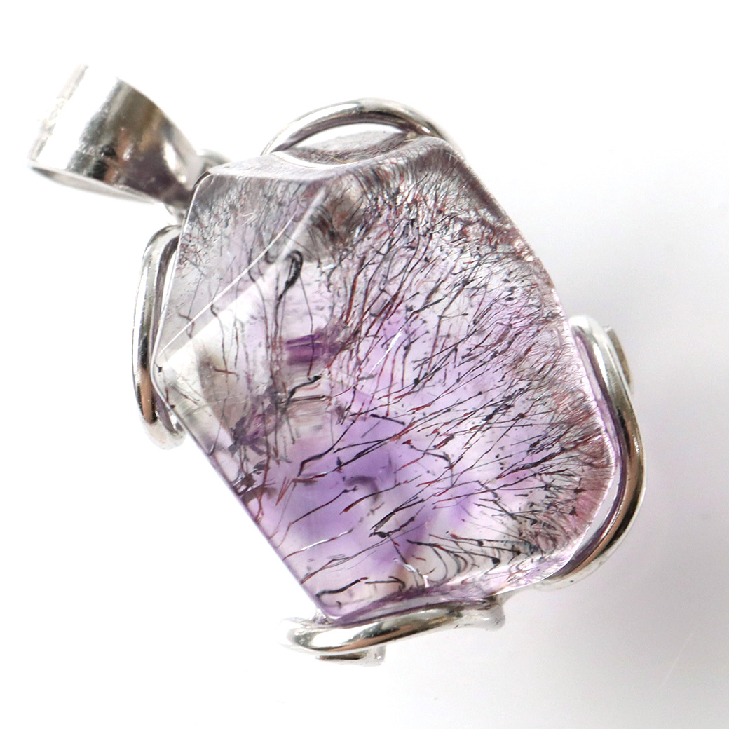 最高級 スーパーセブン ペンダント Silver925 チェーン付き 天然石 1点物