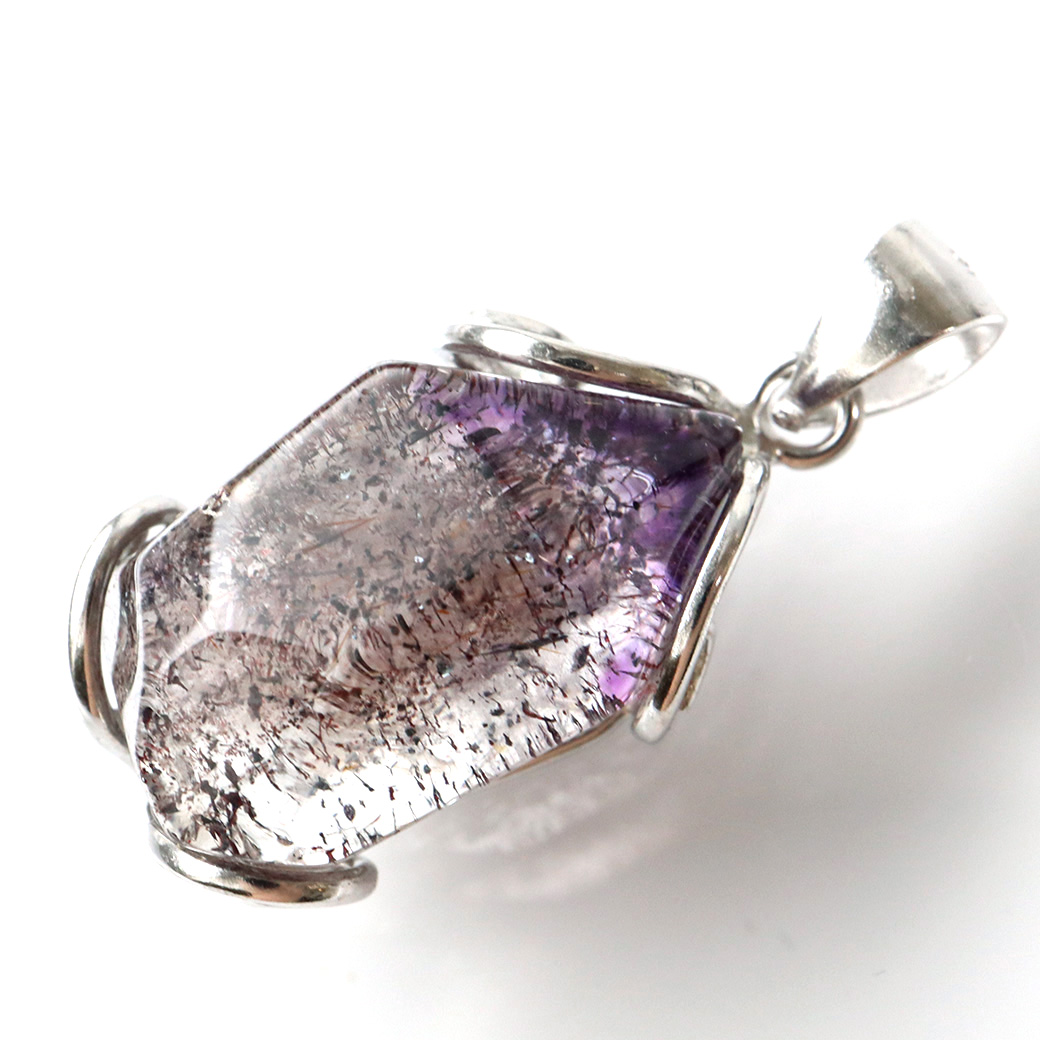 最高級 スーパーセブン ペンダント Silver925 チェーン付き 天然石 1点物