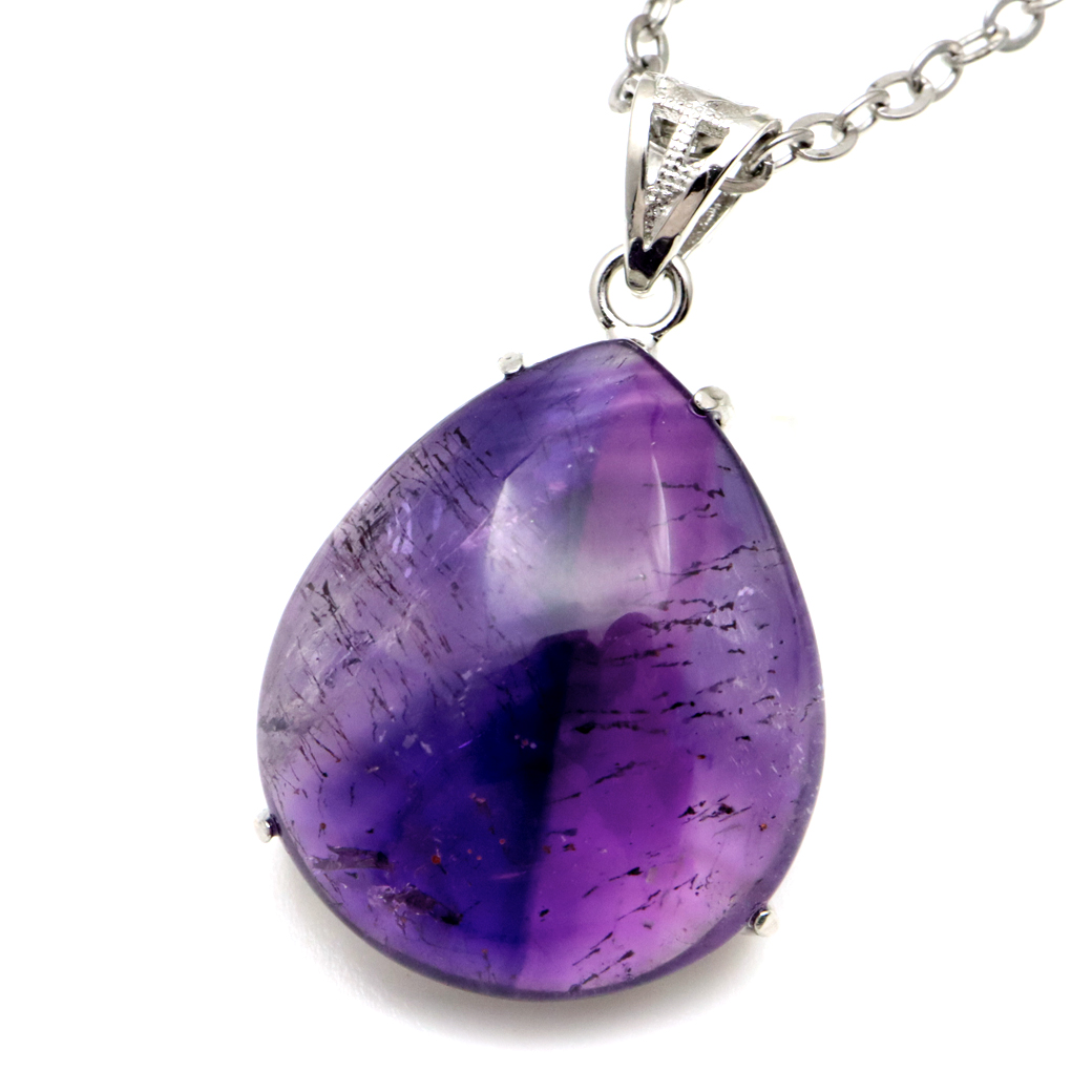 スーパーセブン ネックレス 天然石 ペンダント AAA Silver925 チェーン付き 1点物