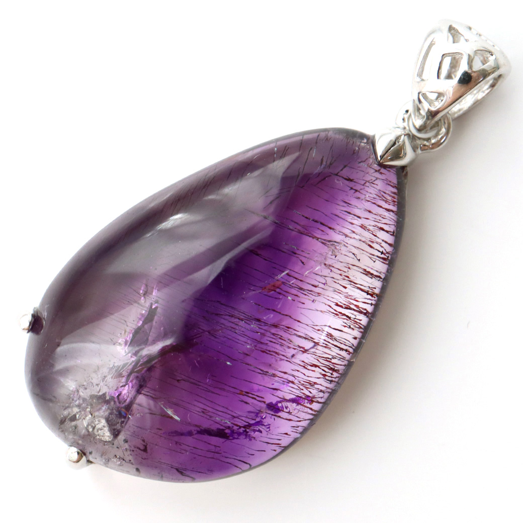 最高級 スーパーセブン ペンダント Silver925 チェーン付き 天然石 1点物