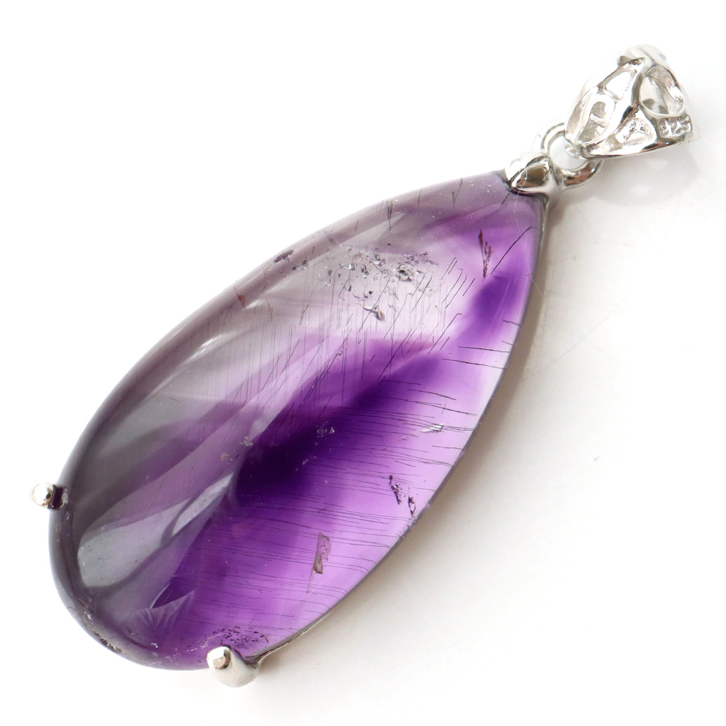 最高級 スーパーセブン ペンダント Silver925 チェーン付き 天然石 1点物