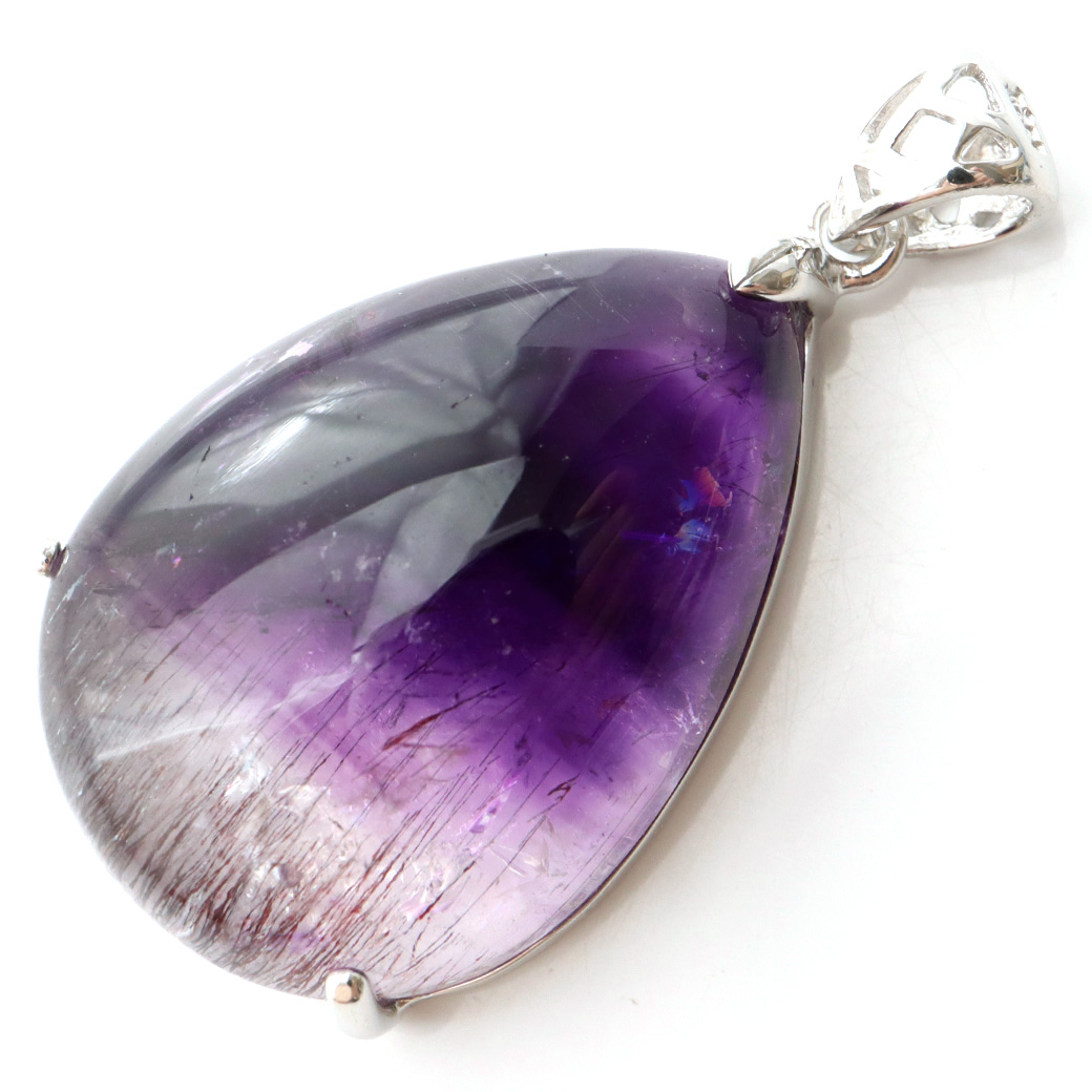 最高級 スーパーセブン ペンダント Silver925 チェーン付き 天然石 1点物