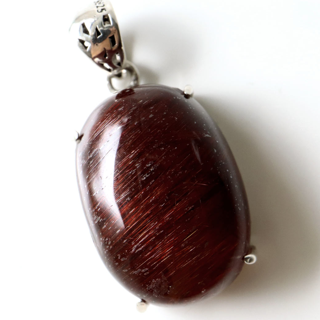 タイガールチル ペンダント  ルチルクォーツ SILVER925製 天然石 パワーストーン