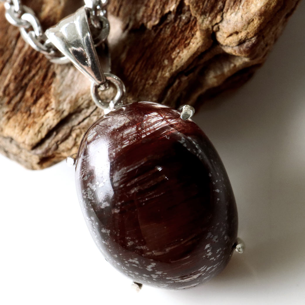 タイガールチル ペンダント  ルチルクォーツ SILVER925製 天然石 パワーストーン