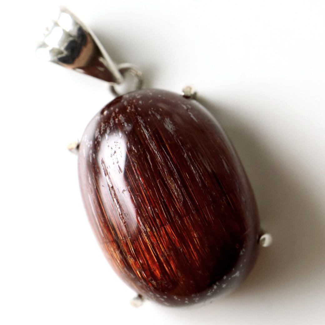 タイガールチル ペンダント  ルチルクォーツ SILVER925製 天然石 パワーストーン