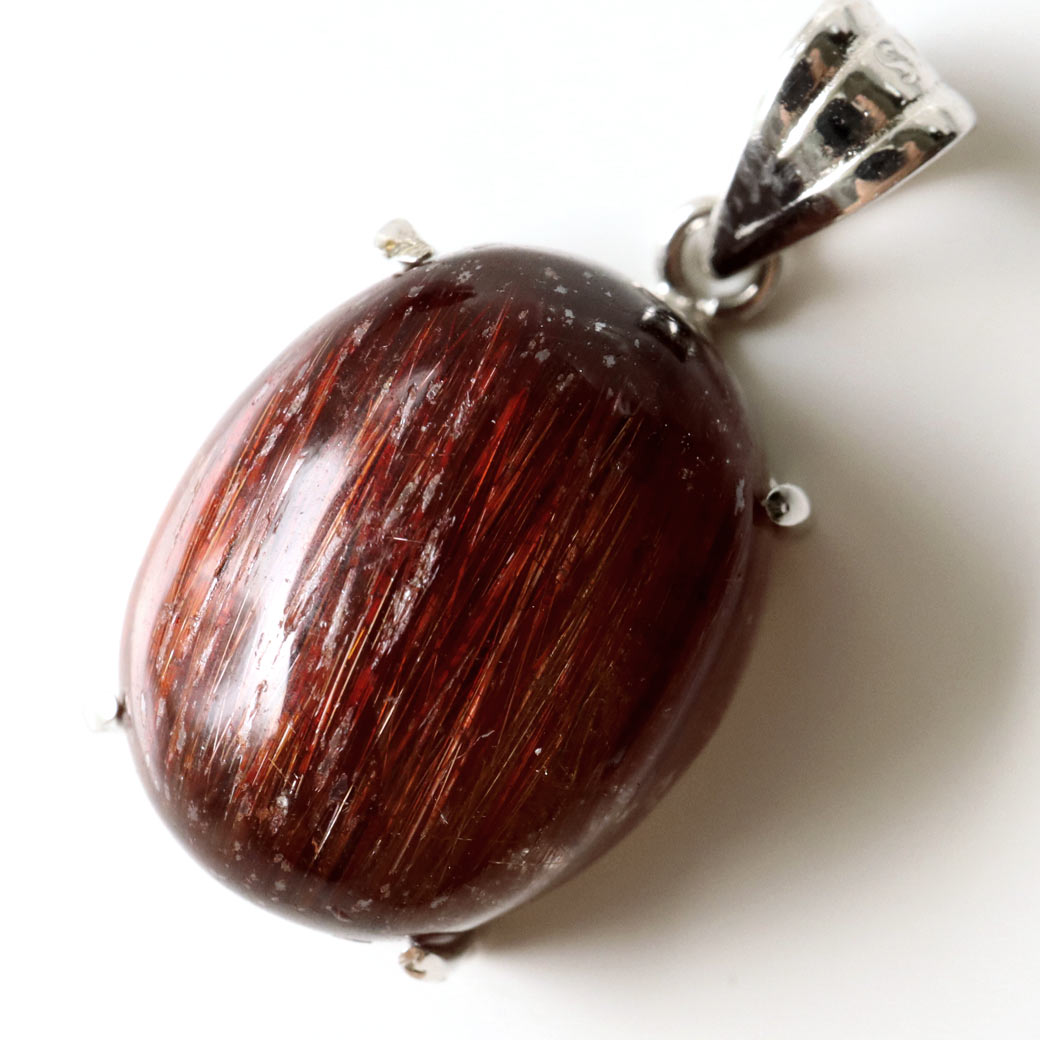 タイガールチル ペンダント  ルチルクォーツ SILVER925製 天然石 パワーストーン