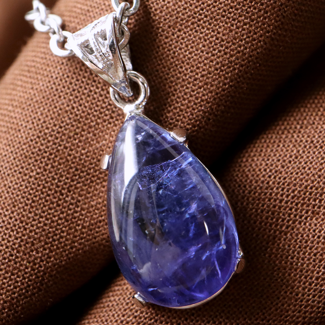 タンザナイト ネックレス レディース Silver925 天然石 パワーストーン 12月 誕生石