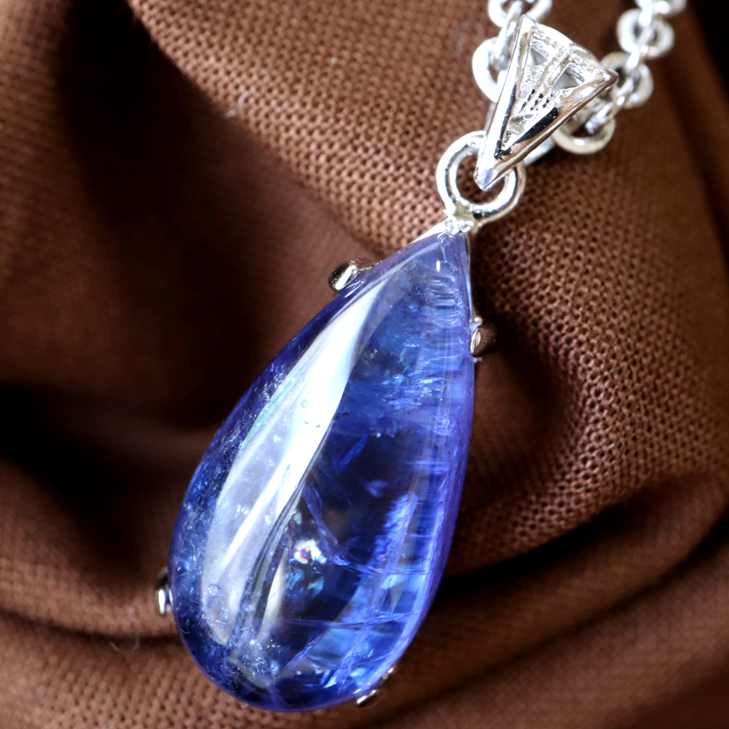 タンザナイト ネックレス レディース Silver925 天然石 パワーストーン 12月 誕生石