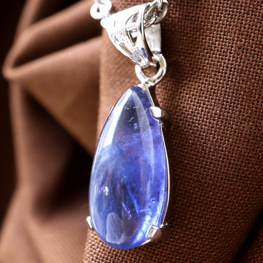 タンザナイト ネックレス レディース Silver925 天然石 パワーストーン 12月 誕生石