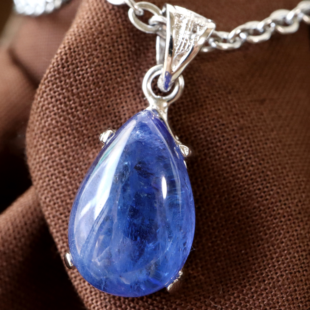 タンザナイト ネックレス レディース Silver925 天然石 パワーストーン 12月 誕生石