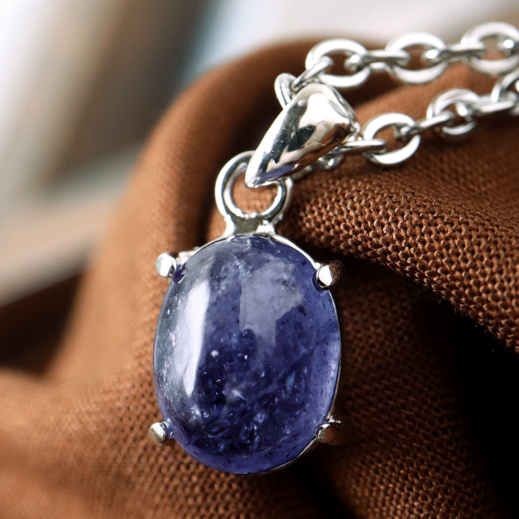 タンザナイト ネックレス レディース Silver925 天然石 パワーストーン 12月 誕生石