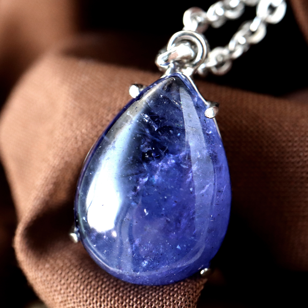 タンザナイト ネックレス AAA レディース Silver925 天然石 パワーストーン 12月 誕生石