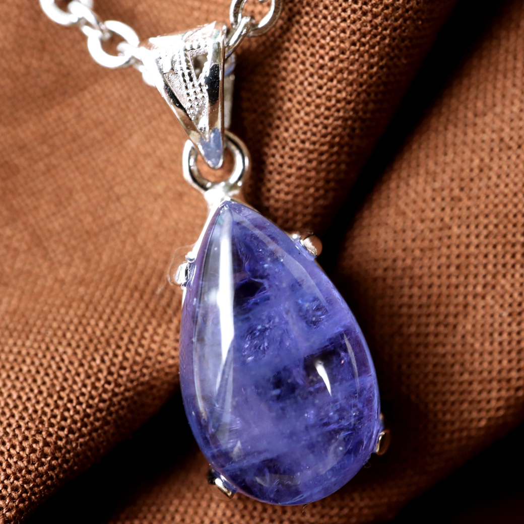 タンザナイト ネックレス レディース Silver925 天然石 パワーストーン 12月 誕生石