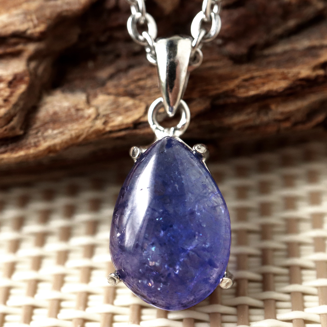 タンザナイト ネックレス AAA レディース Silver925 天然石 パワーストーン 12月 誕生石