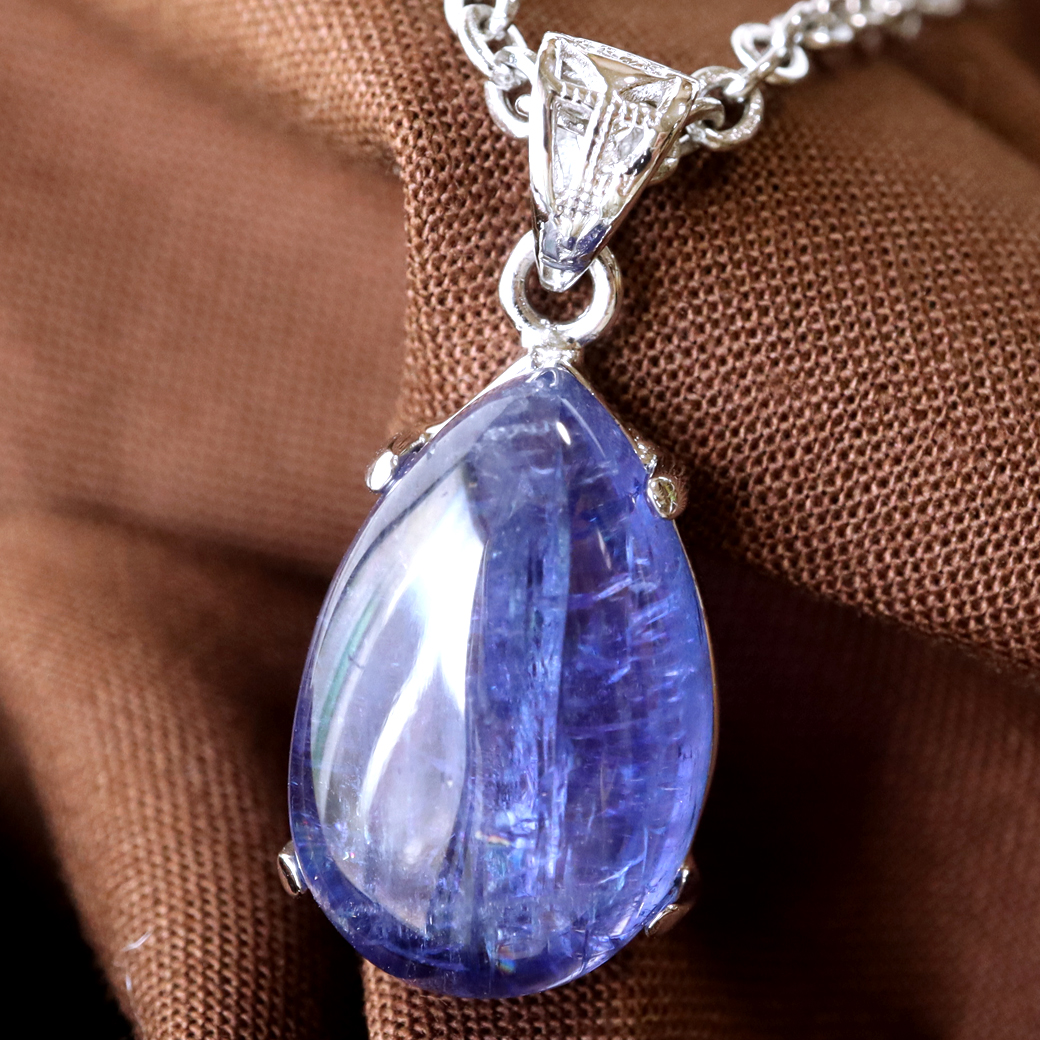 タンザナイト ネックレス レディース Silver925 天然石 パワーストーン 12月 誕生石
