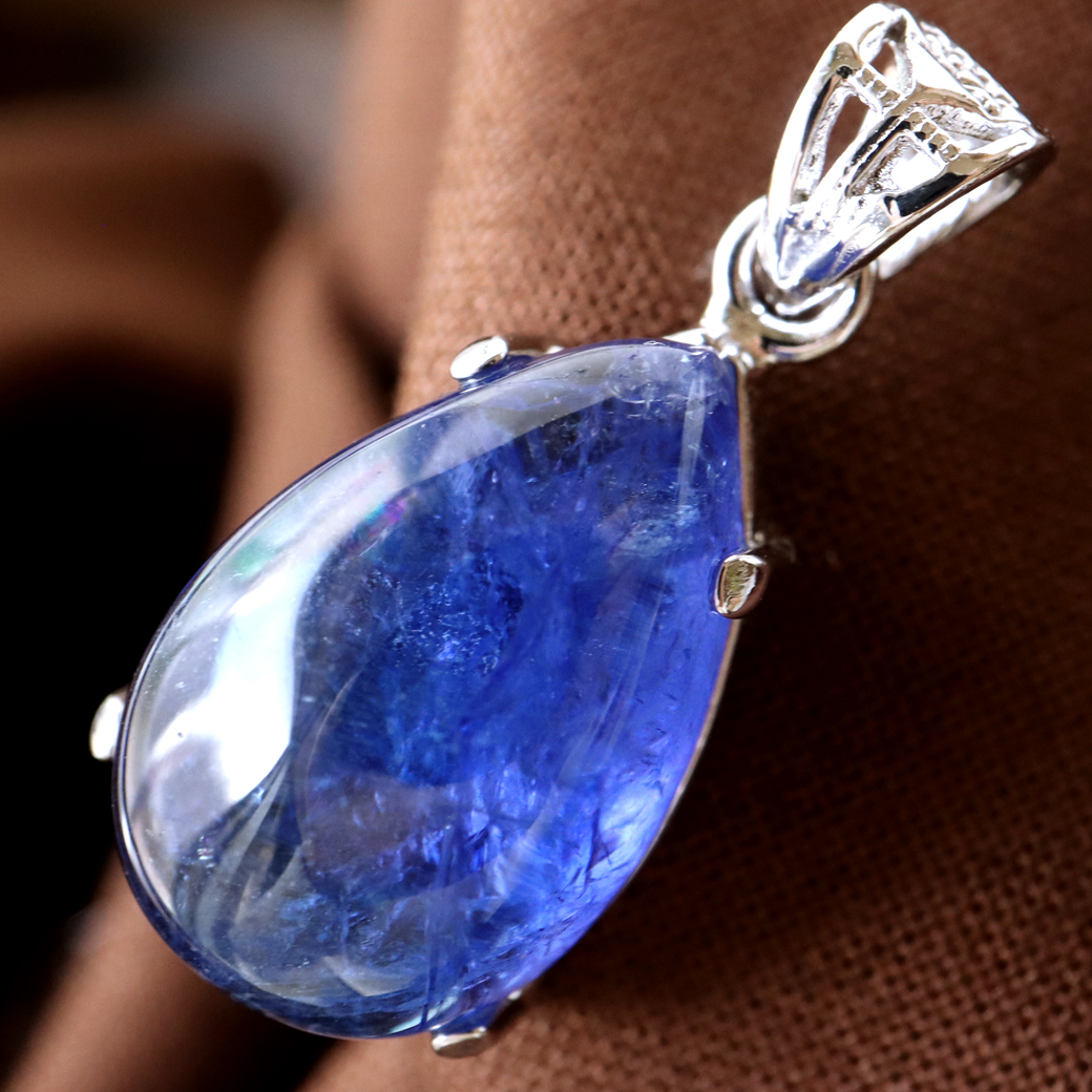 タンザナイト ネックレス レディース Silver925 天然石 パワーストーン 12月 誕生石