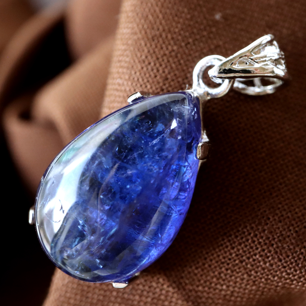 タンザナイト ネックレス レディース Silver925 天然石 パワーストーン 12月 誕生石