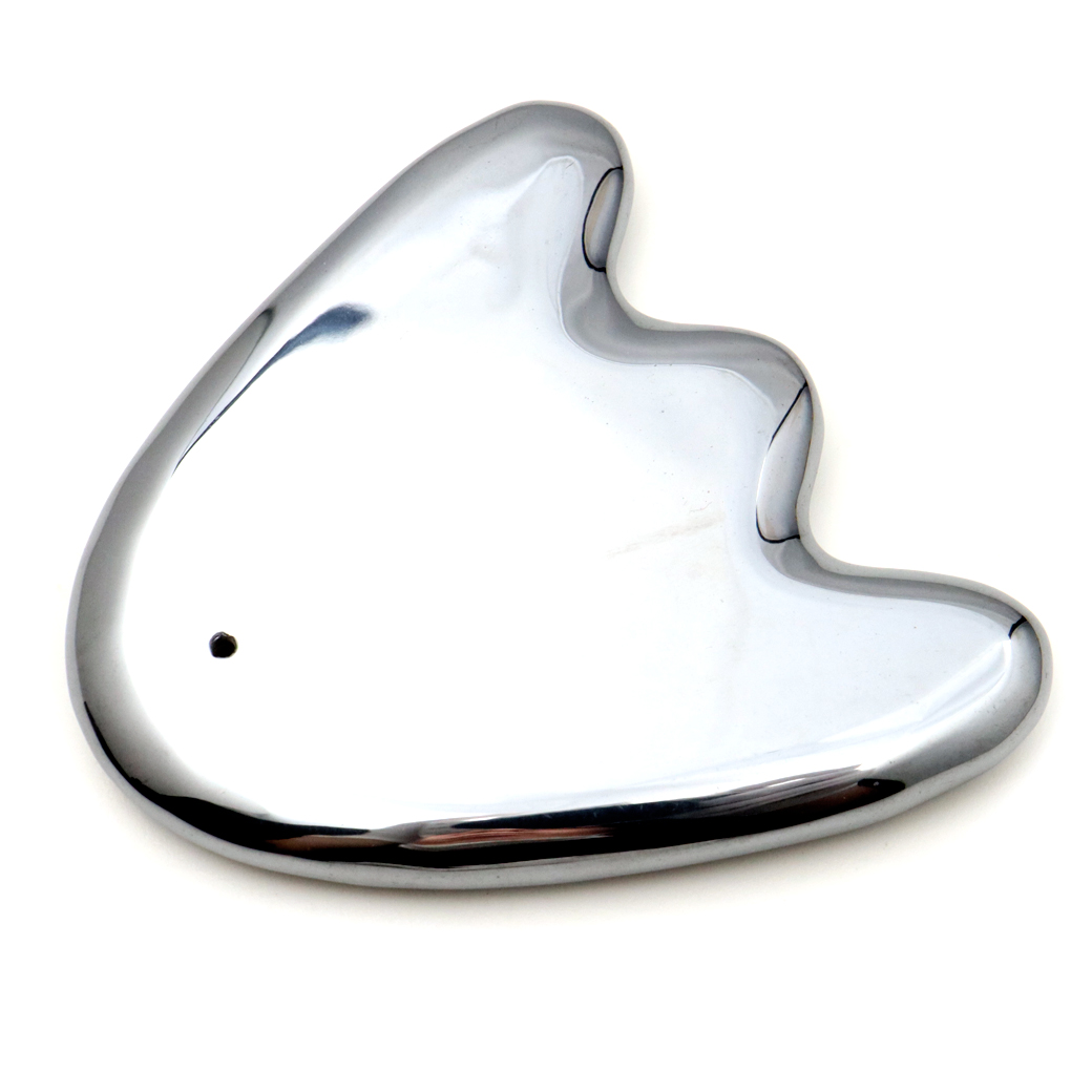 テラヘルツ鉱石 かっさプレート マンボウ型 サイズ大 フェイスマッサージ 健康 美容