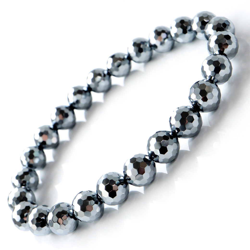 テラヘルツ鉱石 ブレスレット 8mm 高純度 ミラーカット パワーストーン