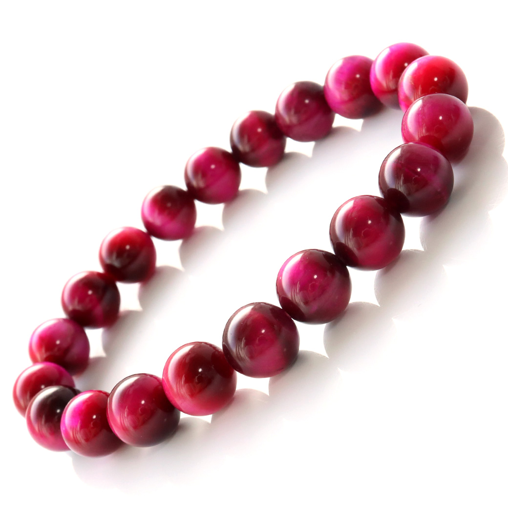 ピンク タイガーアイ ブレスレット 10mm 虎目石 天然石 パワーストーン