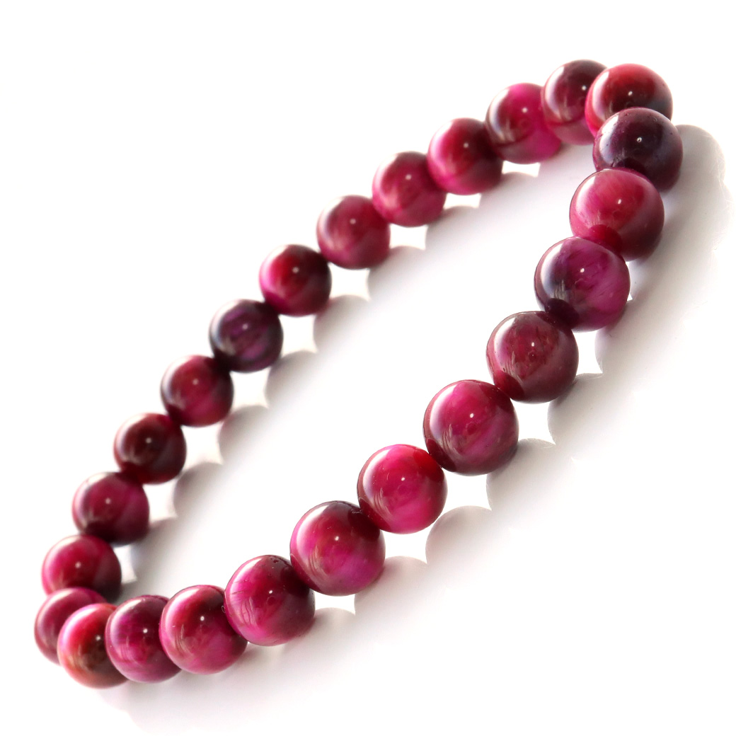 ピンク タイガーアイ ブレスレット 8mm 虎目石 天然石 パワーストーン