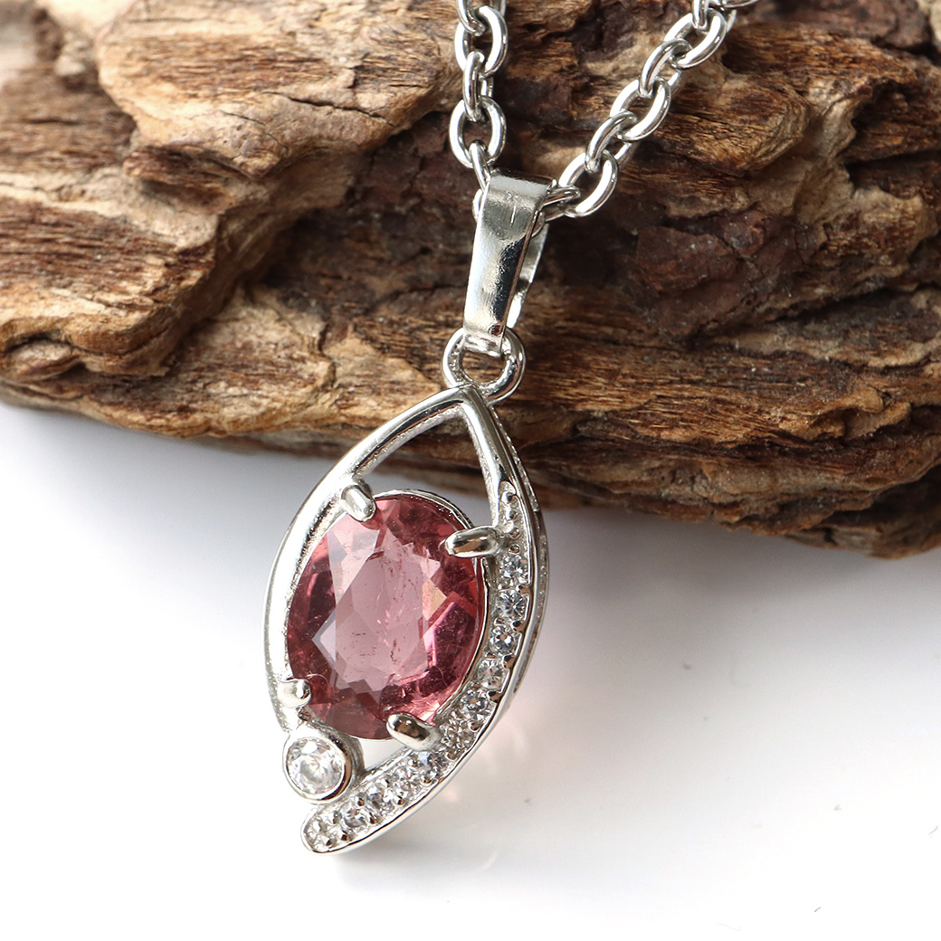 トルマリン ペンダント ピンク Silver925 電気石 天然石 パワーストーン