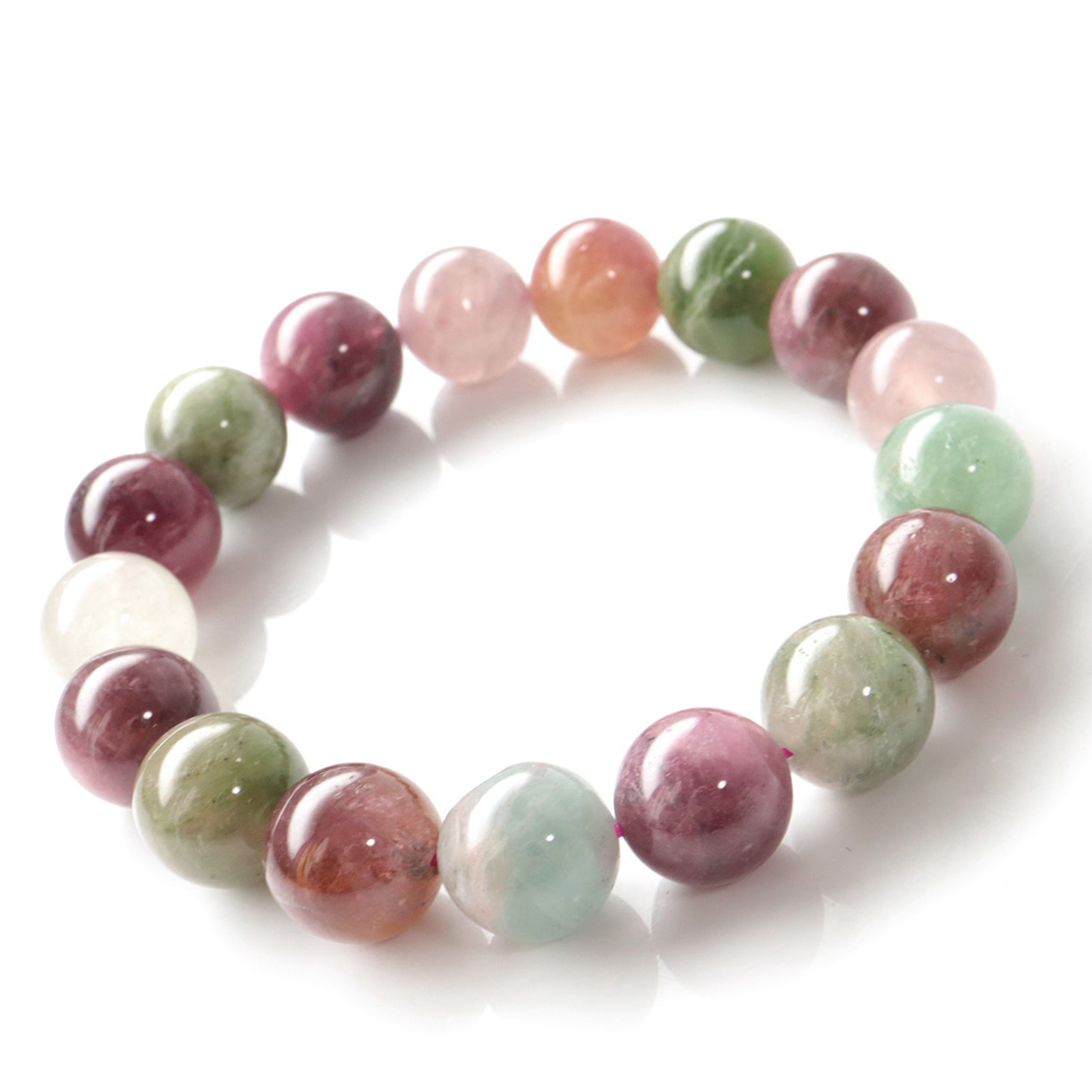 トルマリン ブレスレット 電気石 パワーストーン 1点物