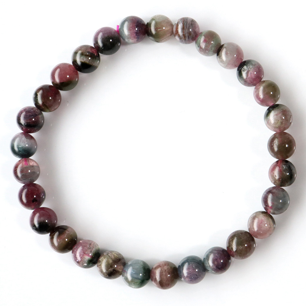 ウォーターメロン トルマリン ブレスレット 電気石 パワーストーン 1点物