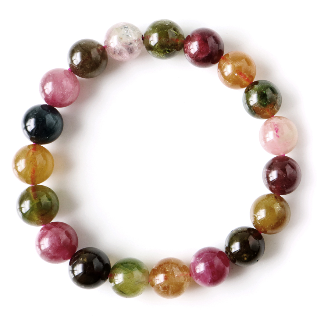 キャンディカラー トルマリン ブレスレット 10mm 高品質 透明感あり パワーストーン 1点物