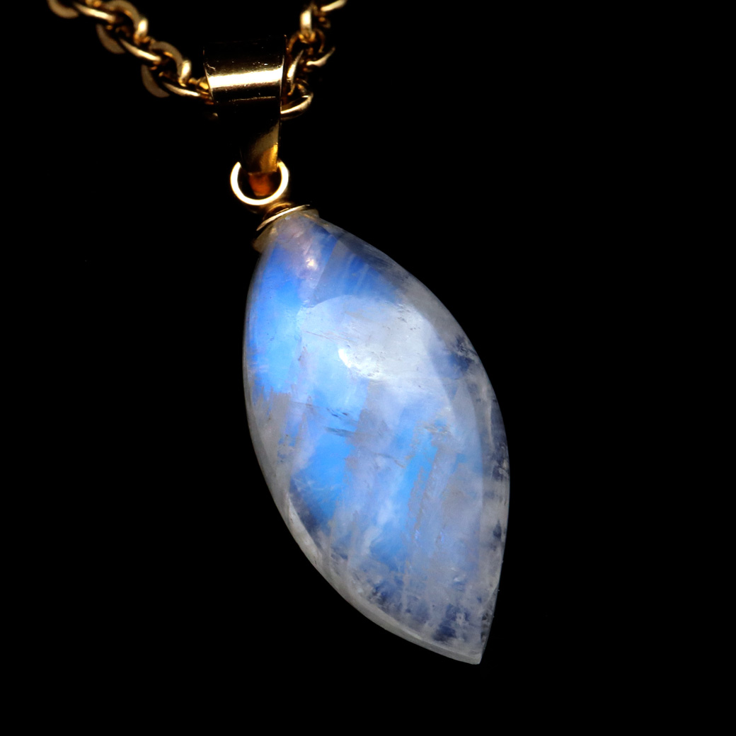ムーンストーン ネックレス 6月 誕生石 天然石 レインボー ムーンストーン ペンダント 長石 moonstone 母の日 ギフト