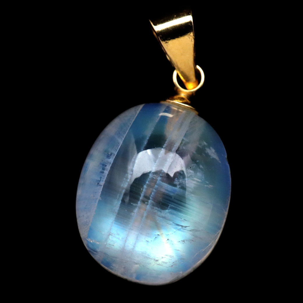ムーンストーン ネックレス 6月 誕生石 天然石 レインボー ムーンストーン ペンダント 長石 moonstone 母の日 ギフト