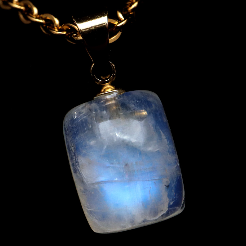 ムーンストーン ネックレス 6月 誕生石 天然石 レインボー ムーンストーン ペンダント 長石 moonstone 母の日 ギフト