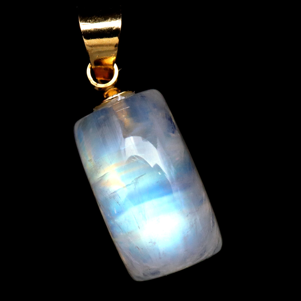 ムーンストーン ネックレス 6月 誕生石 天然石 レインボー ムーンストーン ペンダント 長石 moonstone 母の日 ギフト