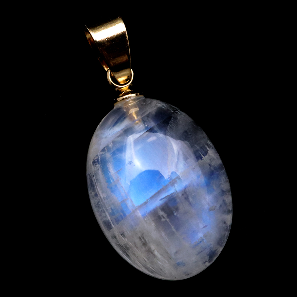 ムーンストーン ネックレス 6月 誕生石 天然石 レインボー ムーンストーン ペンダント 長石 moonstone 母の日 プレゼント