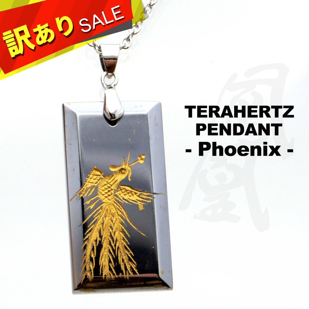 訳あり テラヘルツ鉱石 手彫り 朱雀 ペンダント トップ 高純度 天然石 パワーストーン ネックレス Terahertz