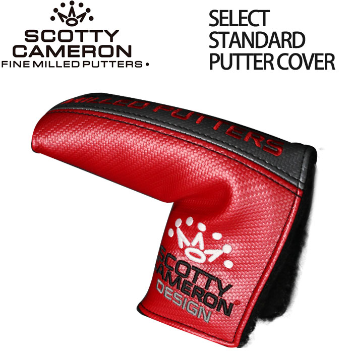 【正規品】スコッティキャメロン SCOTTY CAMERON SELECT Standard Putter Cover Silver/Red セレクト ピン型 パターカバー
