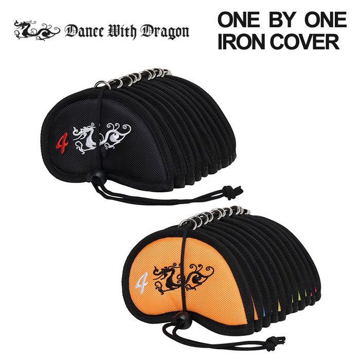 ダンスウィズドラゴン Dance With Dragon D3-729014 ONE-BY-ONE アイアンカバー 11個セット ゴルフ ヘッドカバー クラブ保護