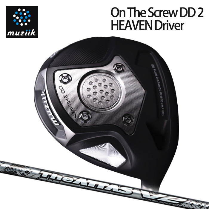 (カスタムクラブ)Muziik On The Screw DD 2 HEAVEN ドライバー THE ATTAS V2【グリップ・シャフト・組立料込】