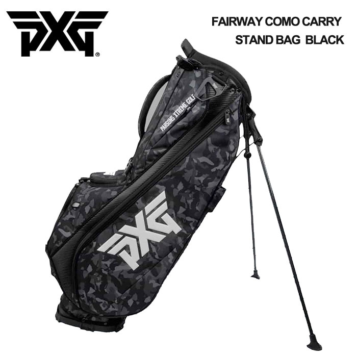 PXG FAIRWAY CAMO CARRY STAND BAG BLACK ゴルフショップ ウィザード
