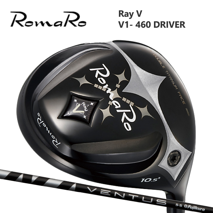 (カスタムクラブ) ROMARO V1-460 VENTUSBLACK【グリップ・シャフト・組立料込】
