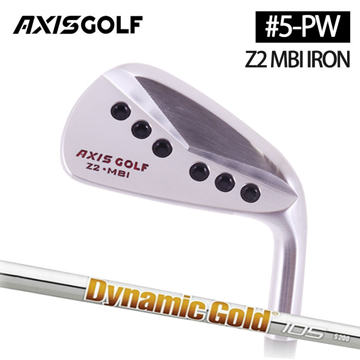 (カスタムクラブ)AXISGOLF Z2 MBI IRON アイアン  6本セット(#5-Pw) Dynamic Gold (105/120)【グリップ・シャフト・組立料込】