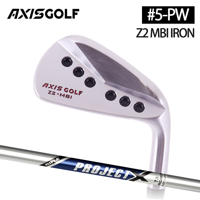 (カスタムクラブ)AXISGOLF Z2 MBI IRON アイアン  6本セット(#5-Pw) PROJECT X【グリップ・シャフト・組立料込】