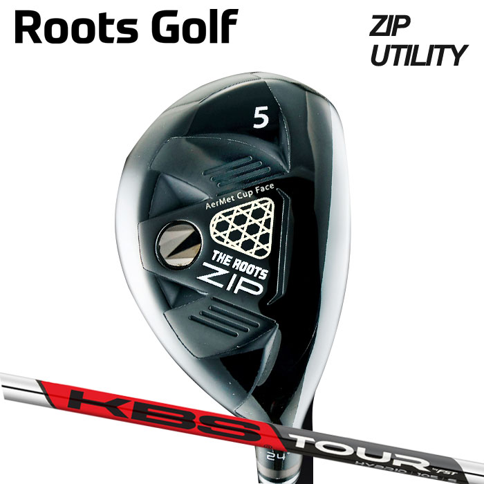 (カスタムクラブ)ROOTS ZIP UTILITY KBS HYBRID 【グリップ・シャフト・組立料込】
