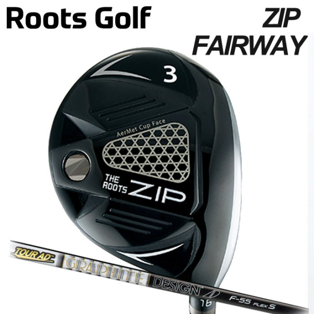 (カスタムクラブ)ROOTS GOLF ZIP フェアウェイウッド FAIRWAY WOOD TOUR AD F 【グリップ・シャフト・組立料込】