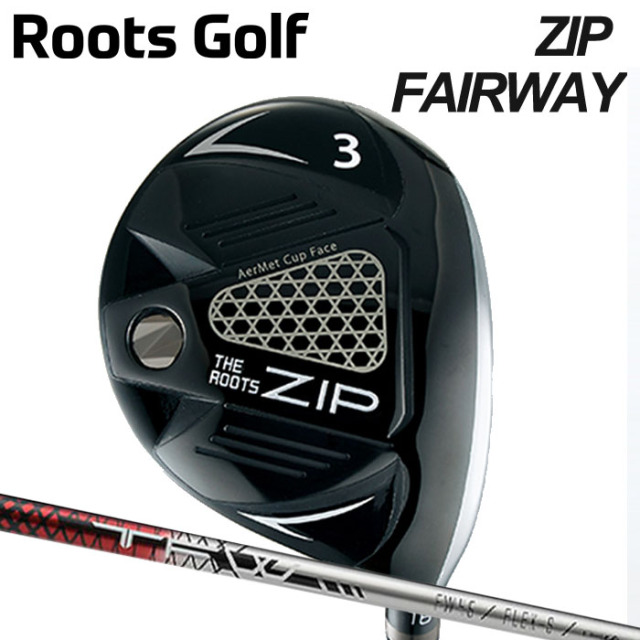 (カスタムクラブ)ROOTS GOLF ZIP フェアウェイウッド FAIRWAY WOOD Basileus TFW 【グリップ・シャフト・組立料込】