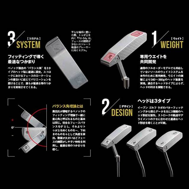 ベノック ENZO.. パター THE BENOCK SQUARE S-45 34INCHES ザ・ベノックパター スクエア