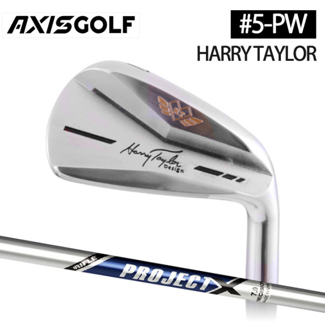 新しいブランド カスタムクラブ)AXISGOLF HARRY TAYLOR IRON アイアン 6本セット クラブ