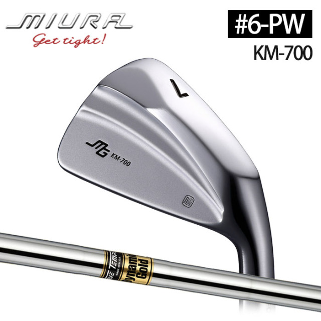 カスタムクラブ)三浦技研 KM-700 アイアン 5本セット(#6-Pw) Dynamic 