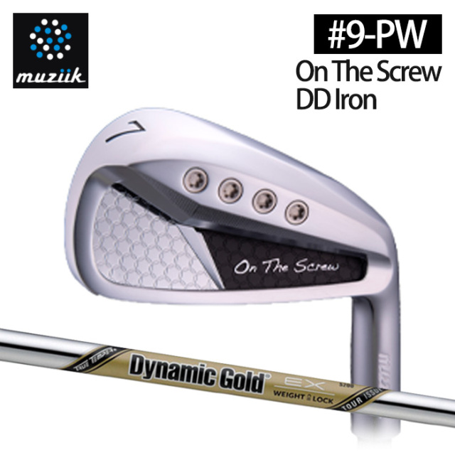 (カスタムクラブ)Muziik On The Screw DD Iron アイアン 4本セット(#9-Pw) Dynamic Gold TOUR ISSUE EX【グリップ・シャフト・組立料込】