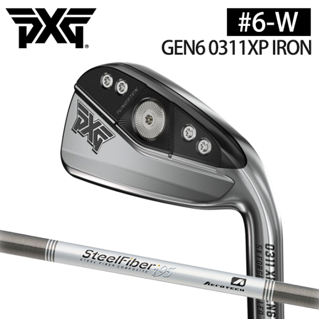 即納】PXG GEN6 0311P アイアン DOUBLE CHROME ダブルクローム【#6-W 